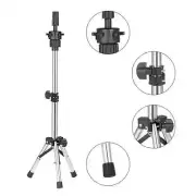 Adjustable Hairdressing Tripod for Training Mannequin Head Holder Stand