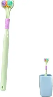 3-Sided Tooth Brush,Macaron Soft Bristle Toothbrush - Macaron Soft Bristle Toothbrush for The Whole Family, Adults, Children, Special Needs,