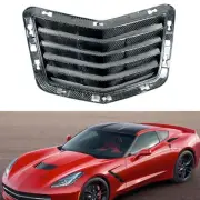 Carbon Fiber Front Hood Bonnet Vent Cover For Chevrolet Corvette C7 2014-19 15