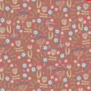 Quilting Patchwork Sewing Fabric Heartstrings Red/Pink Floral 50x55cm FQ