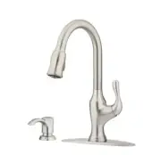 New! Pfister Deming Kitchen Faucet Pull Down Sprayer In Spot Resistant Stainless
