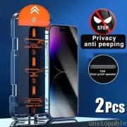 2Pack For Apple iPhone 16 Plus 6.7' Tempered Glass Screen Protector Film Privacy