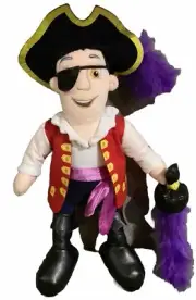 CAPTAIN FEATHERSWORD The Wiggles Plush Pirate Character Soft Toy 31cm New