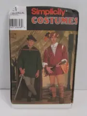 Simplicity #7761 Robin Hood Shirt Tunic Leggings Cape Hat Sz XS - XL - UNCUT