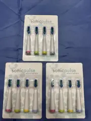 Sonic Pulse electric toothbrush head refills Model number SP910 3 packs of 4 New