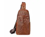 HUMERPAUL Men Shoulder Bag Leather Crossbody Bag