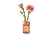 Robotime Rolife Wood Bloom Pink Carnation 3D Wooden Puzzle Kit (ROB119268)