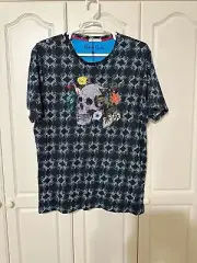 NWT Robert Graham skull TShirt sz: XL