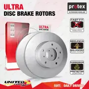 2 Front Protex Vented Disc Brake Rotors for Toyota Tarago TCR10 TCR11 TCR 20 21 (for: Toyota)