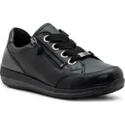 ara Ollie Sneaker in Black/Anthracite at Nordstrom, Size 7