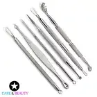 Set Of 6 Blackhead Remover Acne Pimple Blemish Extractors Needle Skin Care Tools