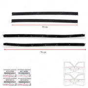 Fits Toyota Fortuner SUV 2016 - '22 Set 4Dr Inner Weatherstrip Door Belt Glass