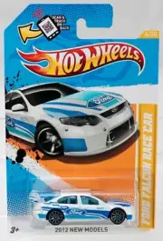 Hot Wheels Ford Falcon Race Car 2012 New Models Series - V5569 NRFP White 1:64