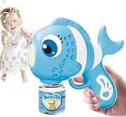 Automatic Bubble Blower with Fun Cute Automatic Bubble Machine for Kids, Portable Soap Dispenser with 16 Holes Blowing Toy for Birthday New Year Easter Backyard Girls Kids | Automatic Bubble Machine,