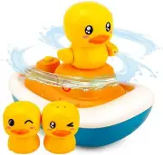 Multi-Mode Water Spray Rubber Ducks Bath/Bathtub/Pool Toys for Babies Toddler