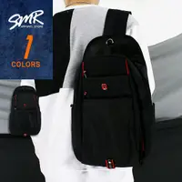 在飛比找松果購物優惠-『SMR』包包-大胸包USB孔2用包-黑色《7923175》