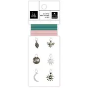 Heidi Swapp Care Free Metal Charms 8pk