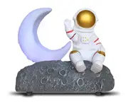 S06 Moon Light Astronaut Shape Wireless Bluetooth Speaker with Radio 360 Degree Surround Outdoor Subwoofer Music Player For Hiking