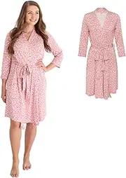 [Posh Peanut] Mommy Robe for Maternity, Labor Delivery Soft Nursing Lounge Wear, Viscose from Bamboo