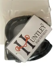 Huntley Equestrian Daisy Clipper Children's Leather Snaffle Black Bit Belt (18)