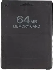 McBoot V1.966 FMCB Memory Card High Speed 64MB Game External Data Card for Standard and Slim Line Version All Games (Black)