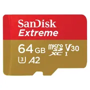 SanDisk 64GB Extreme microSD Card for Action Cams