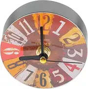 LABRIMP Clock Magnet for Refrigerator Vintage Wall Decor Retro Fridge Stickers Battery Operated Easy to Read Time 3 Magnets