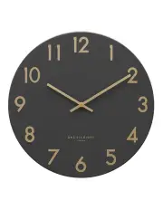 [One Six Eight London] JONES Charcoal 60cm Silent Wall Clock