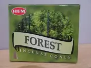Forest Incense Cones 1 Box of 10 HEM Free Post AU