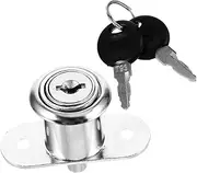 LIFKICH 1 Set Cabinet Lock with Key Replacement Lock for Cupboards and Lockers with Keys for Enhanced Safety and Privacy