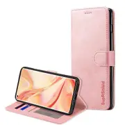 For Oppo Find X2 Lite Case, SupRShield Wallet Leather Flip Magnetic Stand Case Cover (Rose Gold)