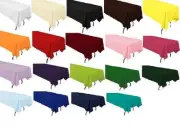 30 packs 60 x 102 Inch RECTANGLE Polyester Tablecloths Hotel Boot 25 COLORS USA