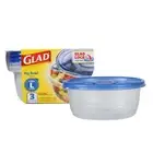 Glad Big Bowl Food Storage Containers 48 oz 3 Count BPA Free Microwave Safe