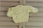 Trendsetter Knitting Pattern 1821 Baby Cotton Lace Stitch Pullover 3-18mos