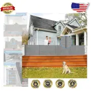 Space-Saving 200-Inch Retractable Baby Gate with Smooth One-Hand Operation