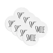 8PK LMD Ceramic Smile Beautiful Inside Table Protector/Decoration Coaster 10cm