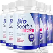 (5 Pack) Biosoothe Pro Neuropathy Treatment Capsule for Nerve Pain Repair Pills Bio Soothe Premium Formula Supplement Alpha Fix Neeve (300 Capsules)
