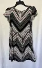 Feathers Blouse Top Women’s Black White Pink Tie SS