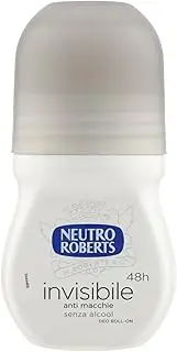 Neutro Roberts:"Invisible" Anti-Stain Deodorant Roll on 50 ml/1.69 fl.oz