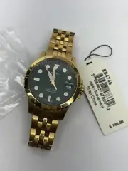 Fossil ES4746 Gold Tone Men's Watch with Green Dial