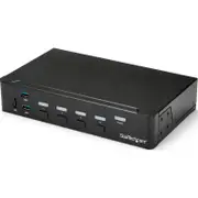 StarTech.com KVM Switchbox - TAA Compliant - 4 Computer(s) - 1 Local User(s) - 1920 x 1080 - 11 x USB