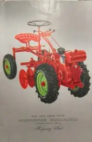 Montgomery Ward Color 1955 Farm Catalog Midland Lawn Garden Tractor Plow-Trac