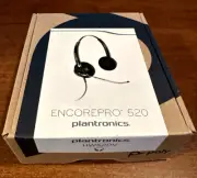 Poly EncorePro 520V Binaural Voice Tube Headset Black/Silver 89436-01