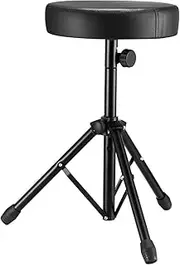 Melodic Drum Stool Throne Seat Chair Folding Padded Rotatable for Adults Durmmer