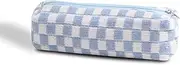 Pencil Case Makeup Bag Cosmetic Bag for Women, Capacity Makeup Bags and Makeup Brushes Storage Bag Travel Toiletry Bag Organizer(Blue)