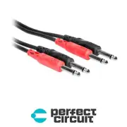 Hosa CPP-202 Dual 1/4" Mono TS to SAME - CABLE - 2M - PERFECT CIRCUIT