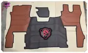 SCANIA S SERIES SET OF FLOOR MATS DASH MAT SMOOTH WITH EMBROIDERY BROWN