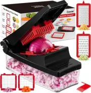 Geedel Vegetable Chopper, Onion Pro Food Kitchen Slicer Dicer Cutter Grater, for