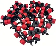 50PCS Adiustable Atomizing Nozzle Drip Irrigation Sprayer 4/7mm Atomizing Micro Sprinkler Garden lrrigation Equipment for Lawn Vegetables Greenhouse