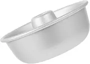 NOLITOY Donut Mold Egg Ring Cookie Tin Tube Pan Machine Cake Pan with Lid Pancake Novelty Lolly Tube Cake Pans for Baking Doughnut Making Tool Ware Doughnut Mold كيك Silver Aluminum Alloy